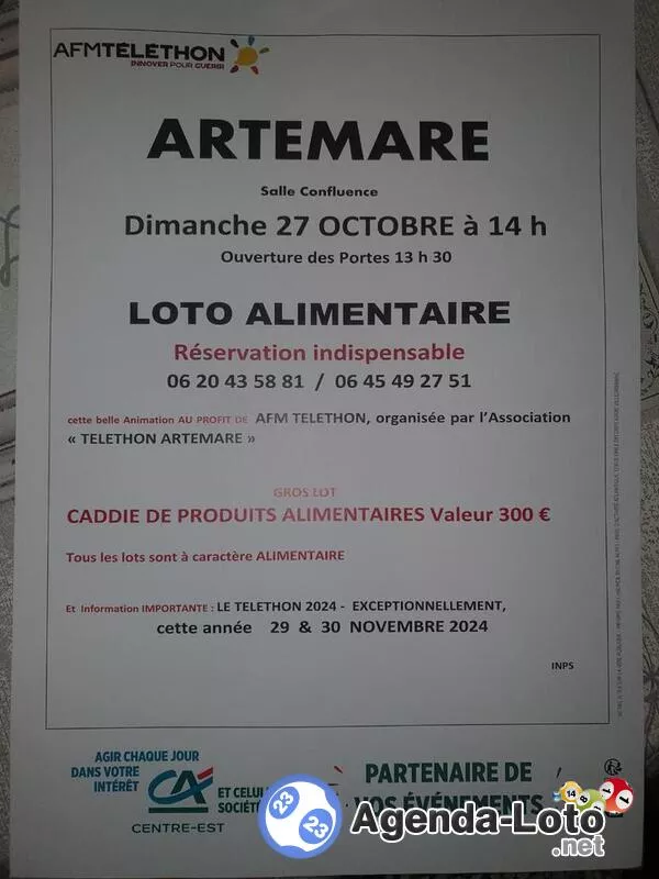 Loto Alimentaire au Profit du Telethon