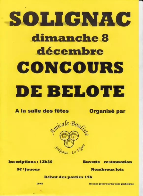 Concours de Belote