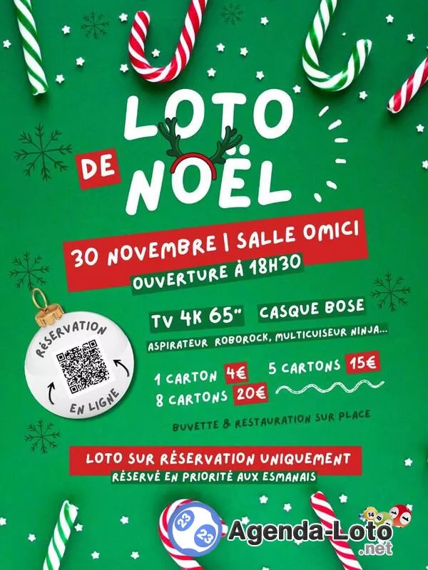 Loto de Noël du Comité des Fêtes d'Esmans