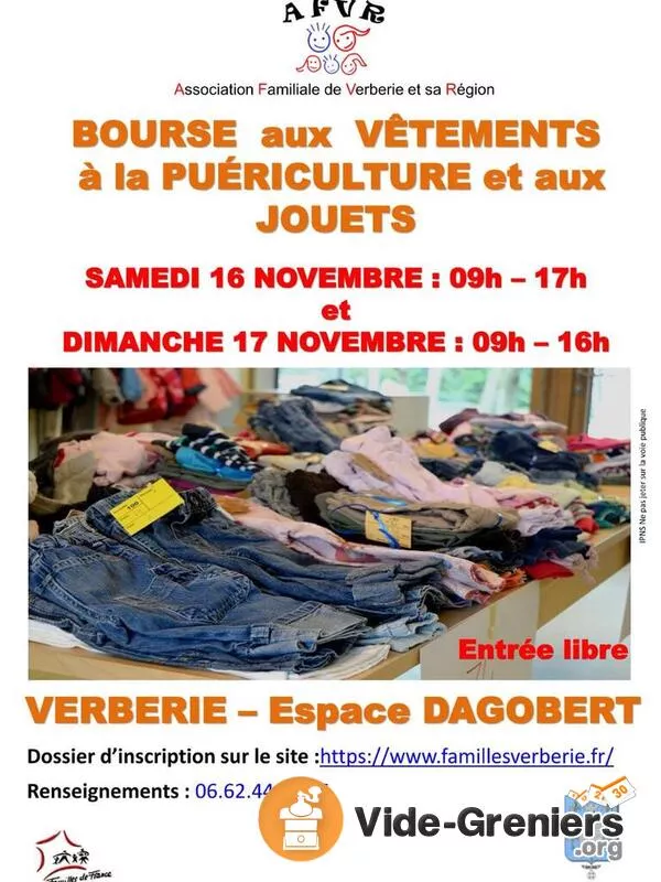 Bourse Aux Vêtements, Puériculture et Jouets