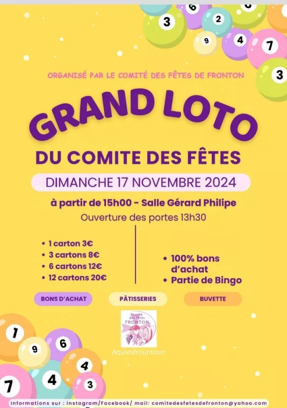 Loto du Comité des Fêtes de Fronton