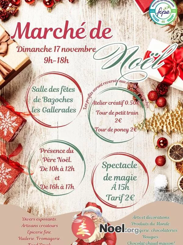 Marché de Noël de Bazoches les Gallerandes