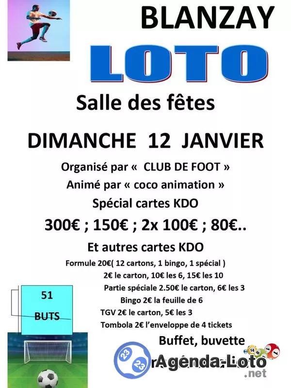 Loto 'Club de Foot Animé par Coco Animation'