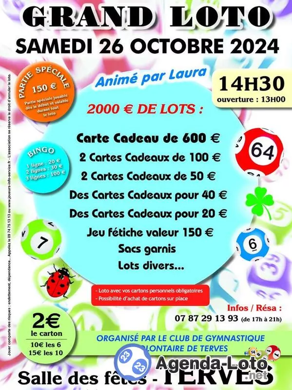 Grand Loto Gymnastique Volontaire de Terves