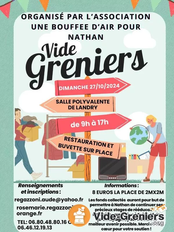 Vide Grenier de l'Association une Bouffee d'Air pour Nathan