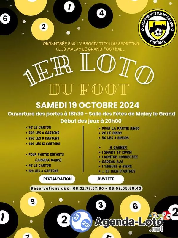 1Er Loto du Foot de Malay le Grand