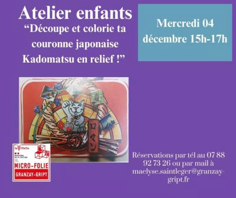 Atelier Enfants : Couronne Japonaise Kadomatsu