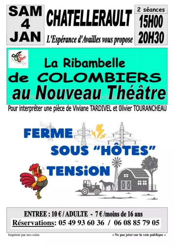 Theatre : Ferme Sous «Hôtes» Tension