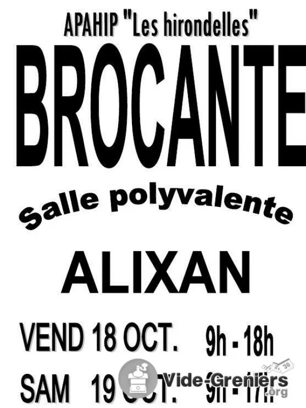 Brocante de l'Apahip «les Hirondelles»