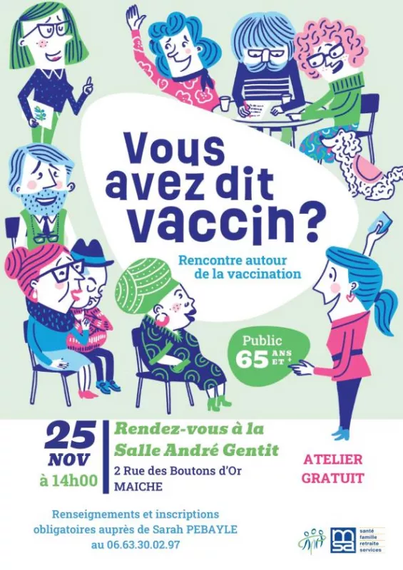 Atelier «Vous Avez Dit Vaccin ?»-65 Ans et +