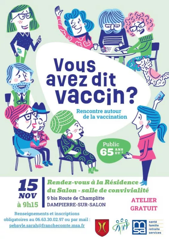 Atelier Gratuit «Vous Avez Dit Vaccin ?» Seniors