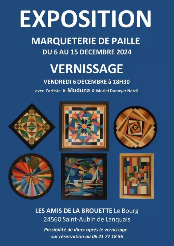 Vernissage-Muduna-Marqueterie de Paille