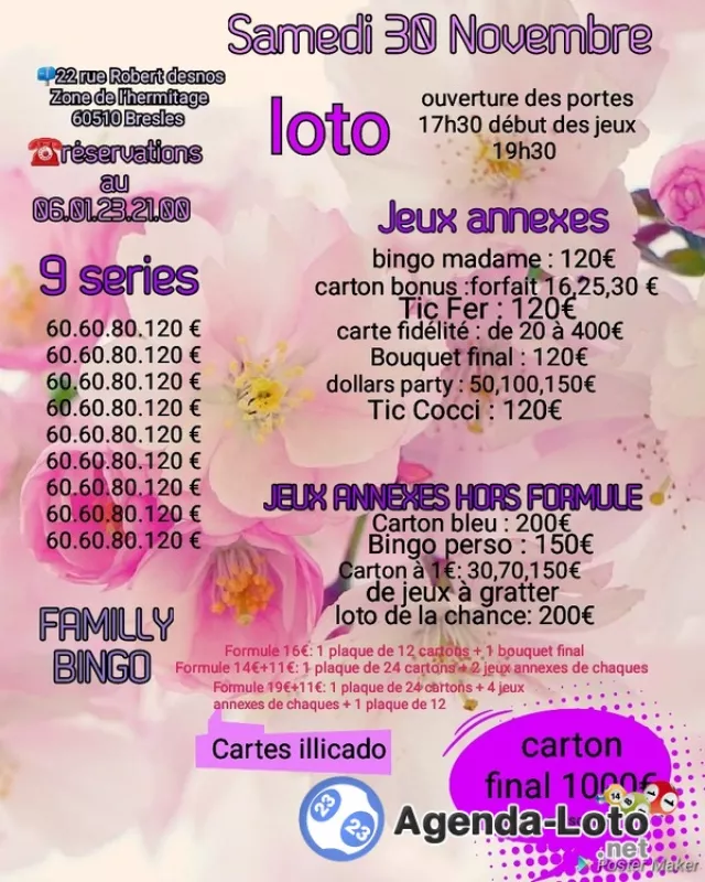 Loto Bresles Familly Bingo