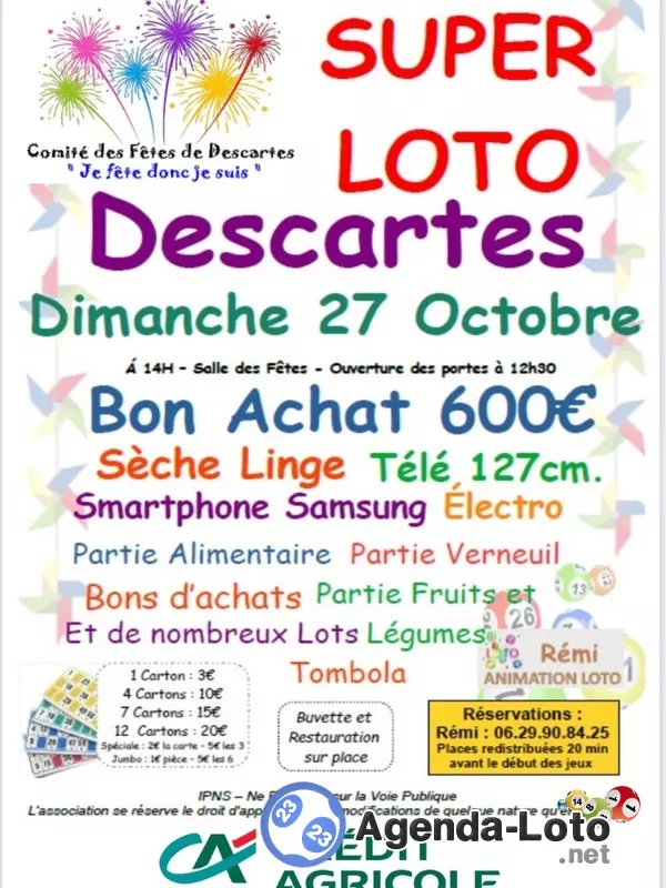 Super Loto du Comité des Fêtes Animé par Rémi