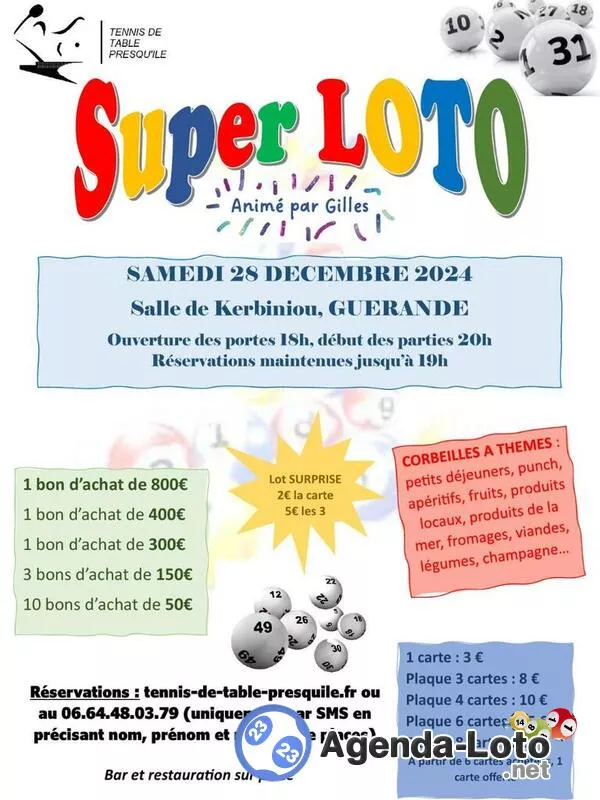 Super Loto Animé par Gilles