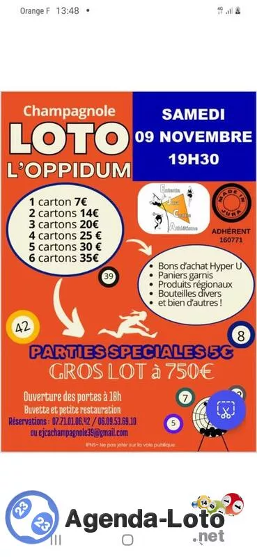 Loto de L Ejca Champagnole