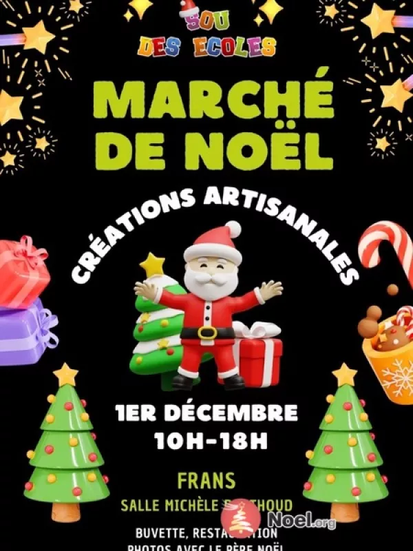 Marche de Noel du Sou des Écoles de Frans