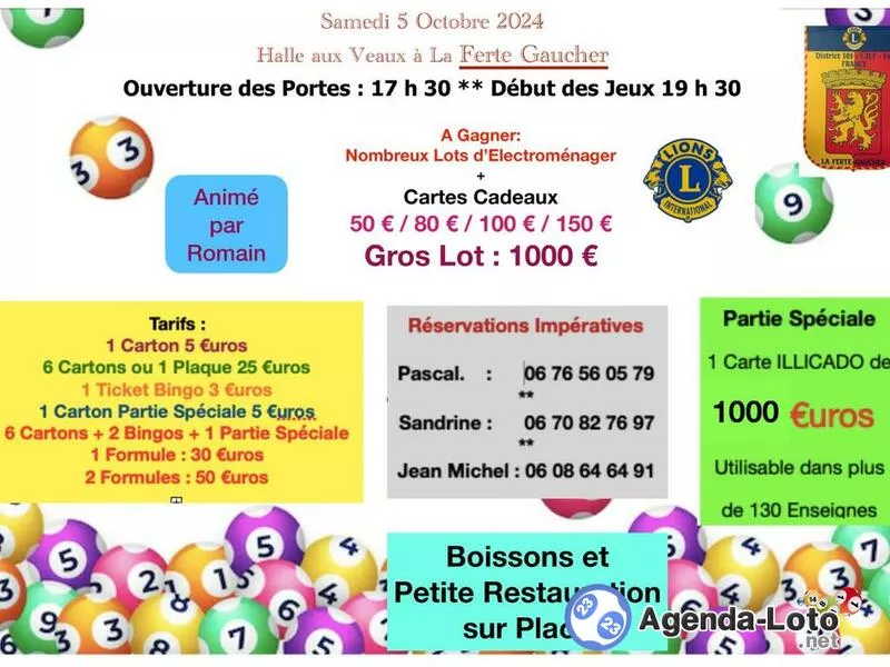 Loto du Lions International de la Ferté Gaucher