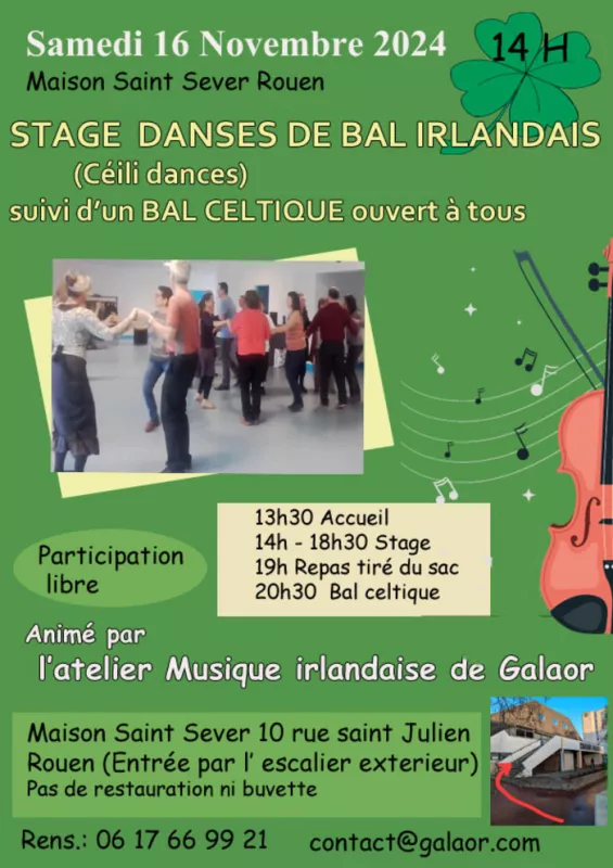 Stage de Danses de Bal Irlandaise et Bal Celtique