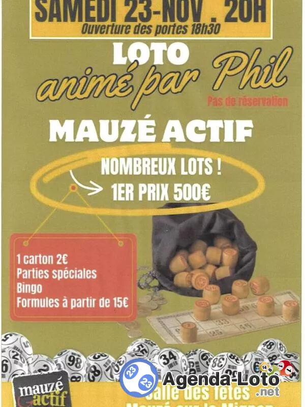 Super Loto Mauzé Actif Animé par Phil