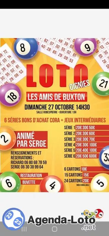 Loto les Amis de Buxton