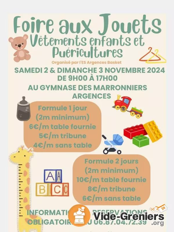 Foire Aux Jouets, Vêtements Enfants et Articles de Puericult