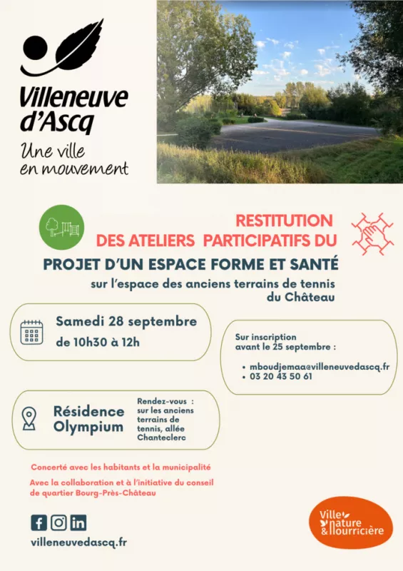 Projet Espace Forme et Santé au Château : Réunion de Restitution