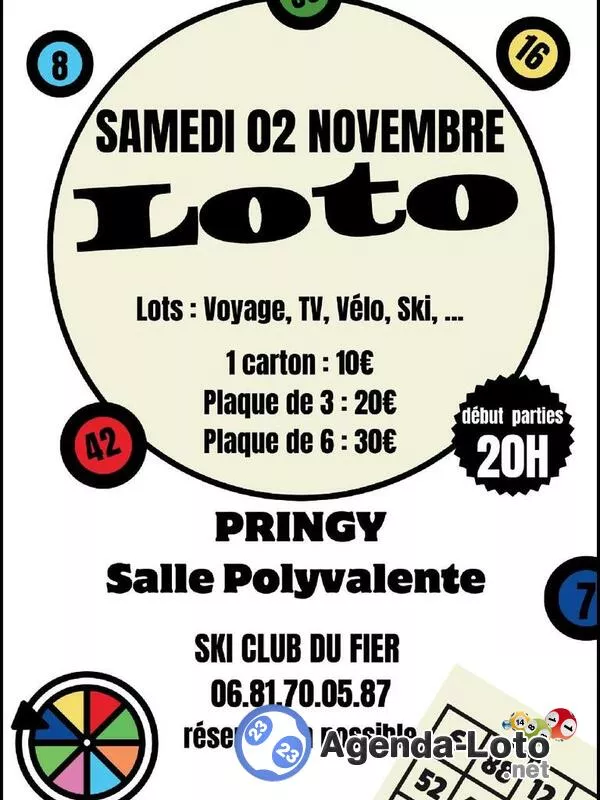 Loto du Ski Club du Fier