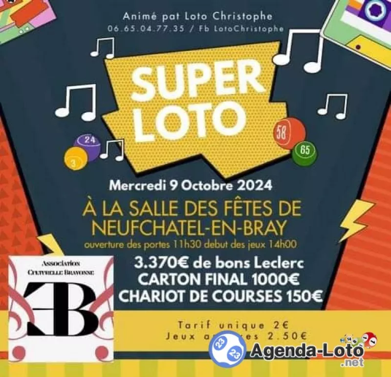 Super Loto de l'École de Musique