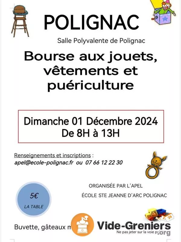 Bourse Jouets Vetements et Puericulture