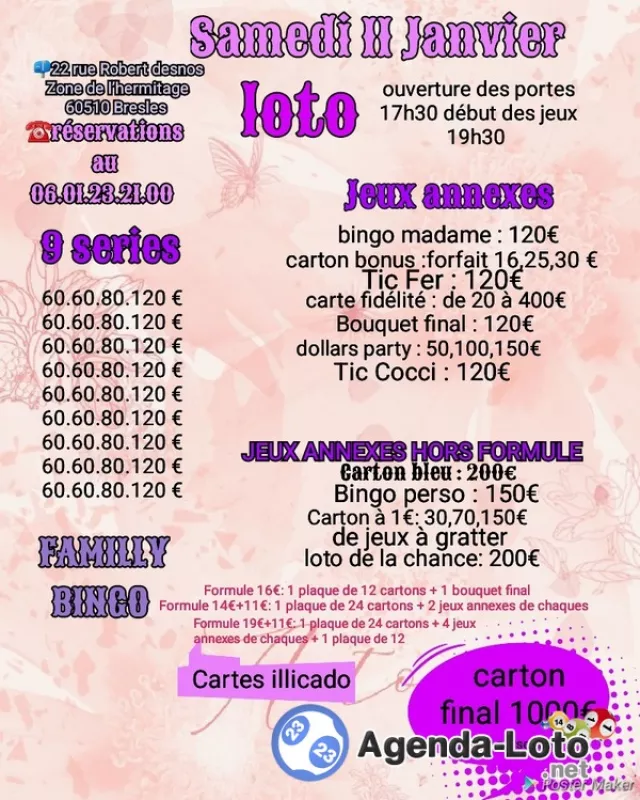 Loto Bresles Familly Bingo