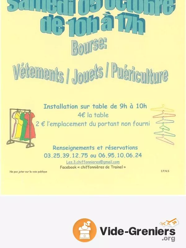 Bourse Aux Vêtements, Jouets, Puériculture