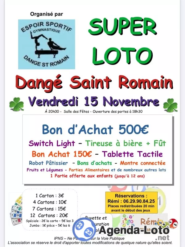 Super Loto de L’esgdr Animé par Rémi