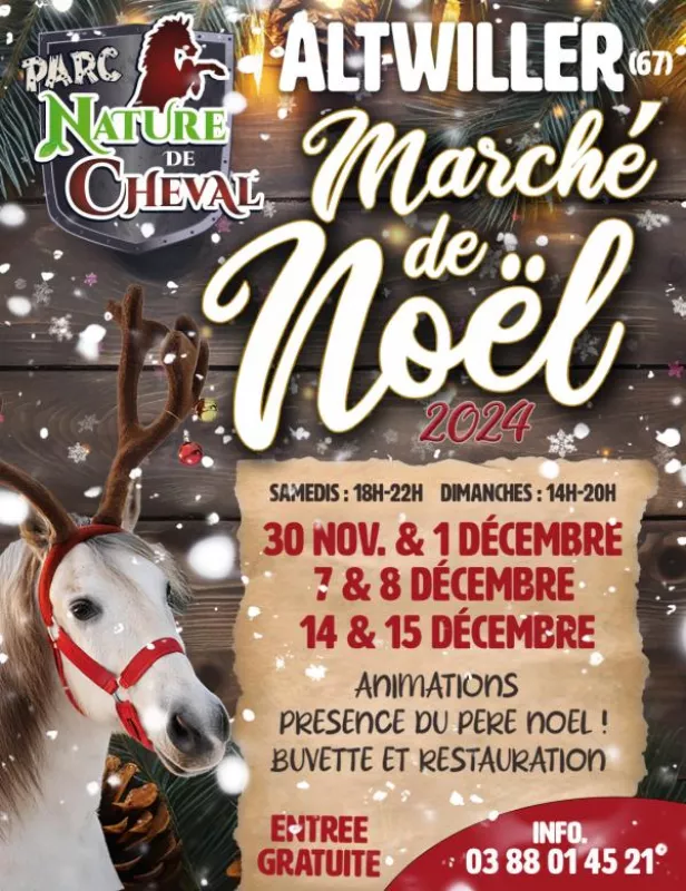 Marché de Noël au Parc Nature de Cheval