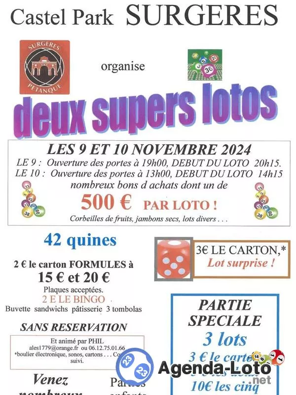 2 Super Lotos Pétanque Surgérienne