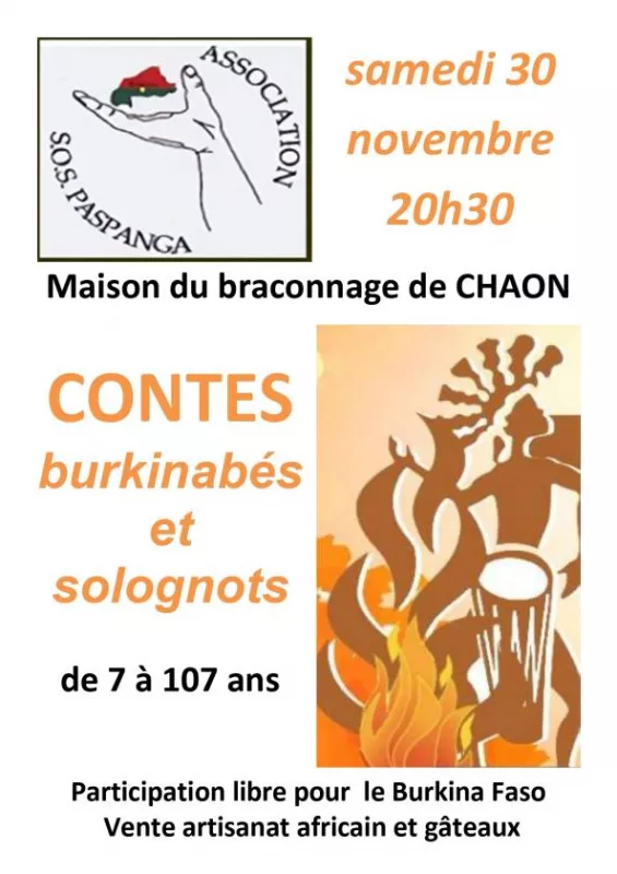 Soirée Contes de Soutien pour le Burkina Faso