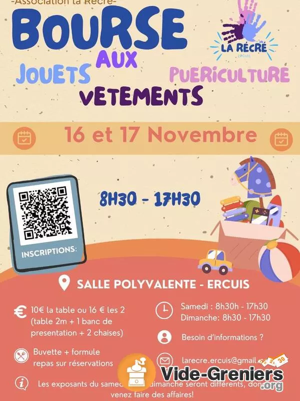 Bourse Aux Jouets, Vêtements, Livres et Puériculture