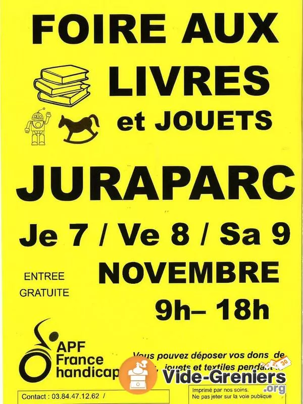 Foire Aux Livres et Jouets Apf France Handicap