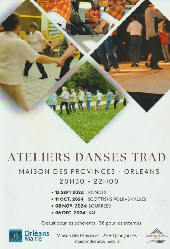 Ateliers Danses Trad – Maison des Provinces Orléans