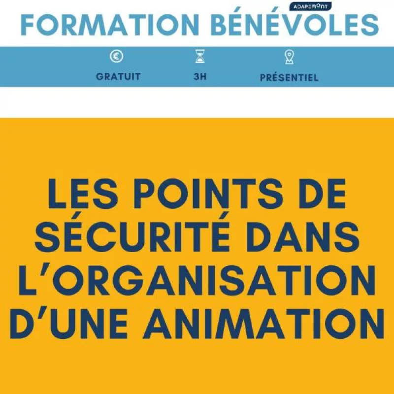 Formation pour les Bénévoles-Accueil et Sécurité