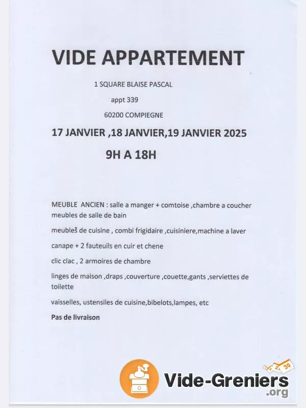 Vide Appartement