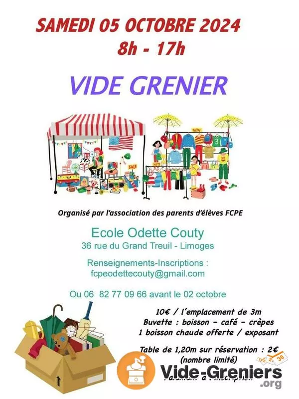 Vide Grenier des Écoles Odette Couty