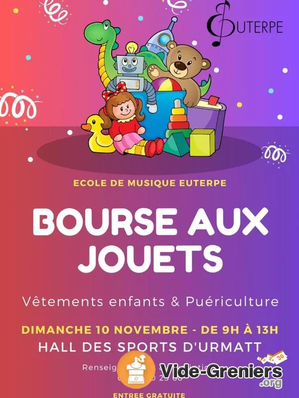 21 Ème Bourse Aux Jouets, Vêtements et Articles de Puéricult