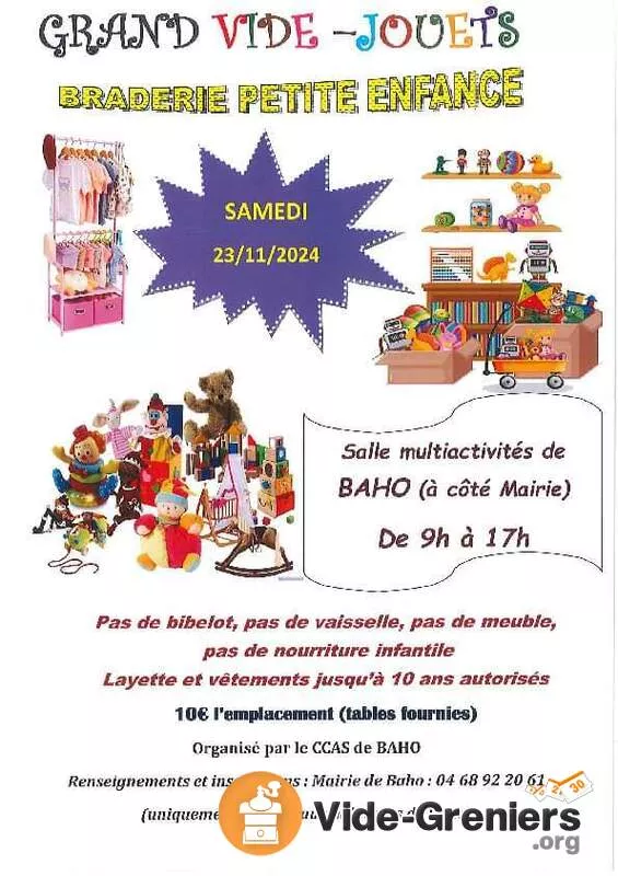 Braderie Petite Enfance-Vide Jouet