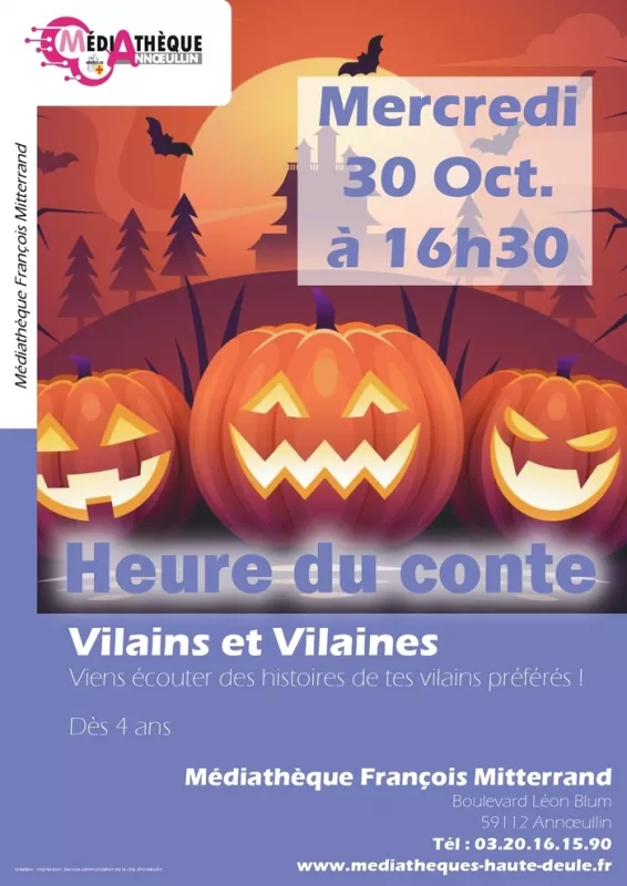 Heure du Conte-Vilains et Vilaines