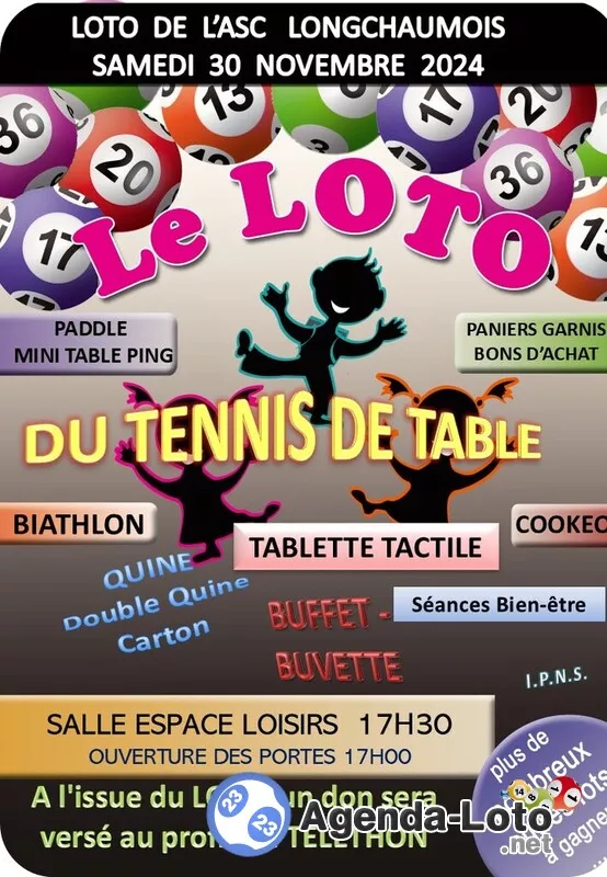 Loto de l'Asc Longchaumois Tennis de Table