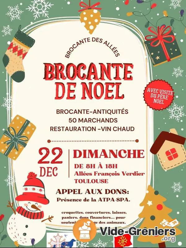 Brocante de Noel en Soutien au Refuge Atpa Spa