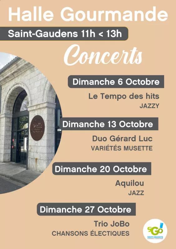 Concerts à la Halle Gourmande