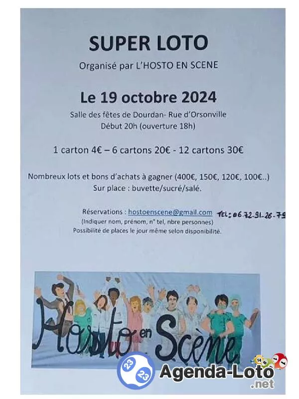 Super Loto Organise par L'hosto en Scene