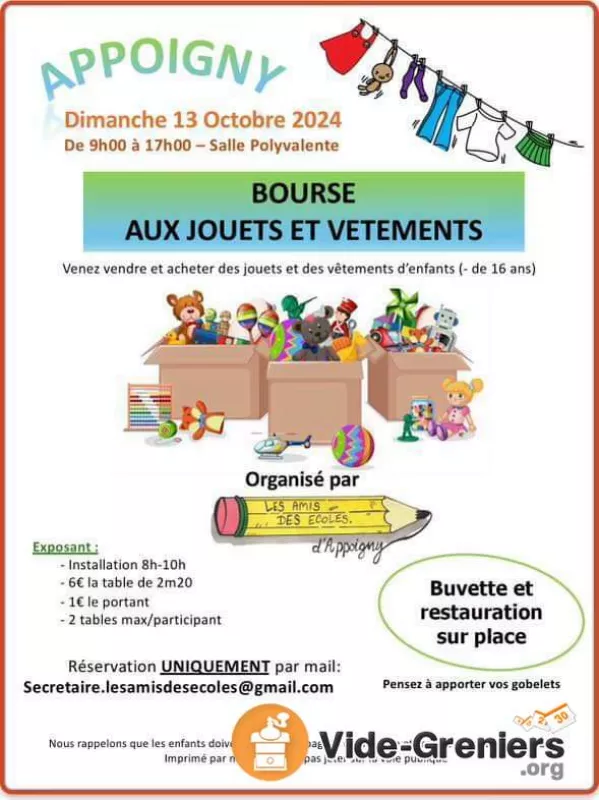 Bourse Aux Jouets et Vêtements (-16 Ans)